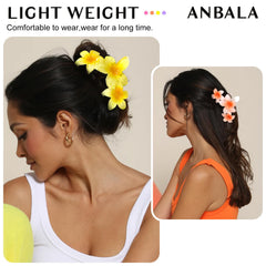 ANBALA clip worn in beach hair demonstrating secure hold in wind