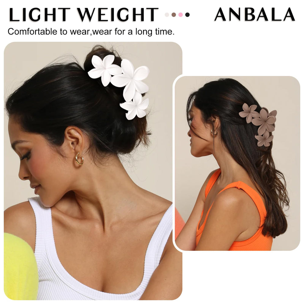 ANBALA clip used in half-up beach hairstyle demonstrating secure styling