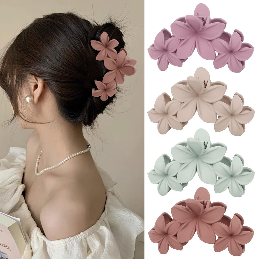 ANBALA plumeria front packaging showing four colorful clips and gift-ready look