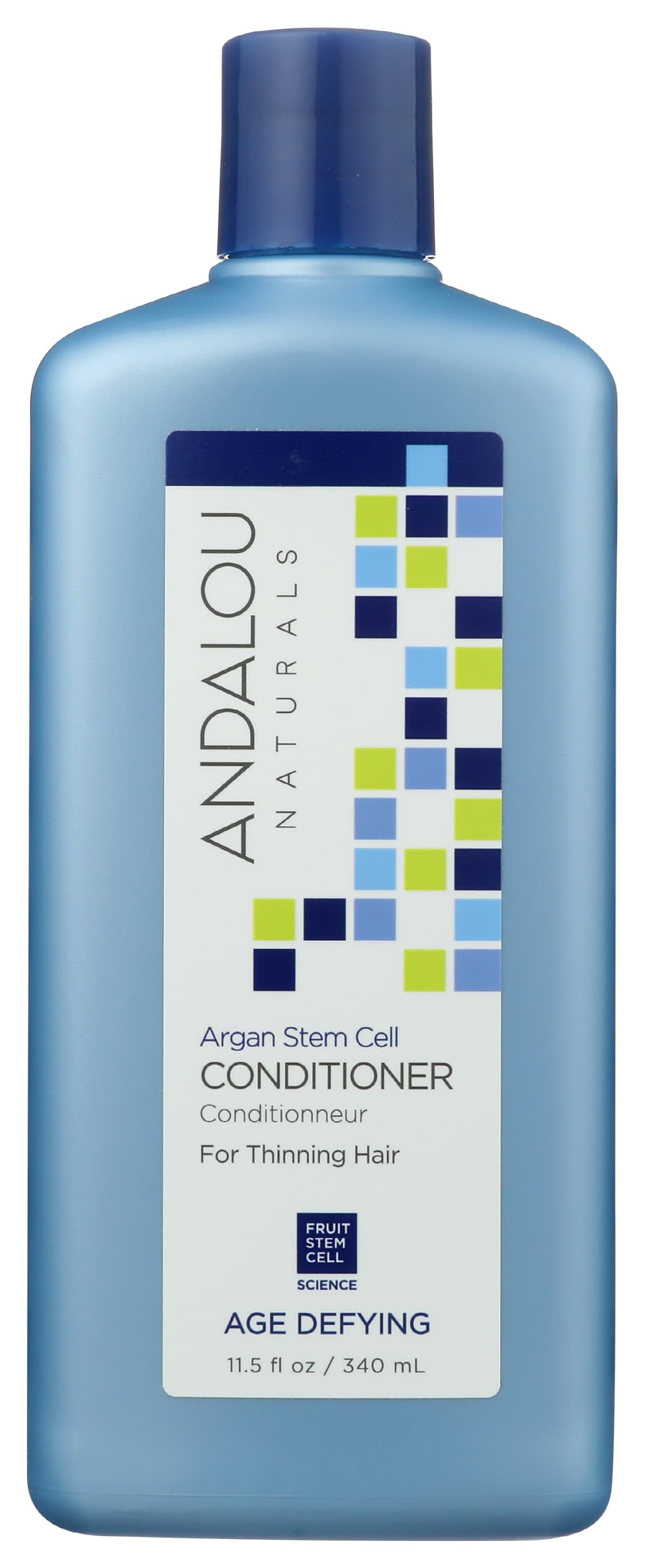 Andalou Naturals bottle front view shows product and strengthens hair