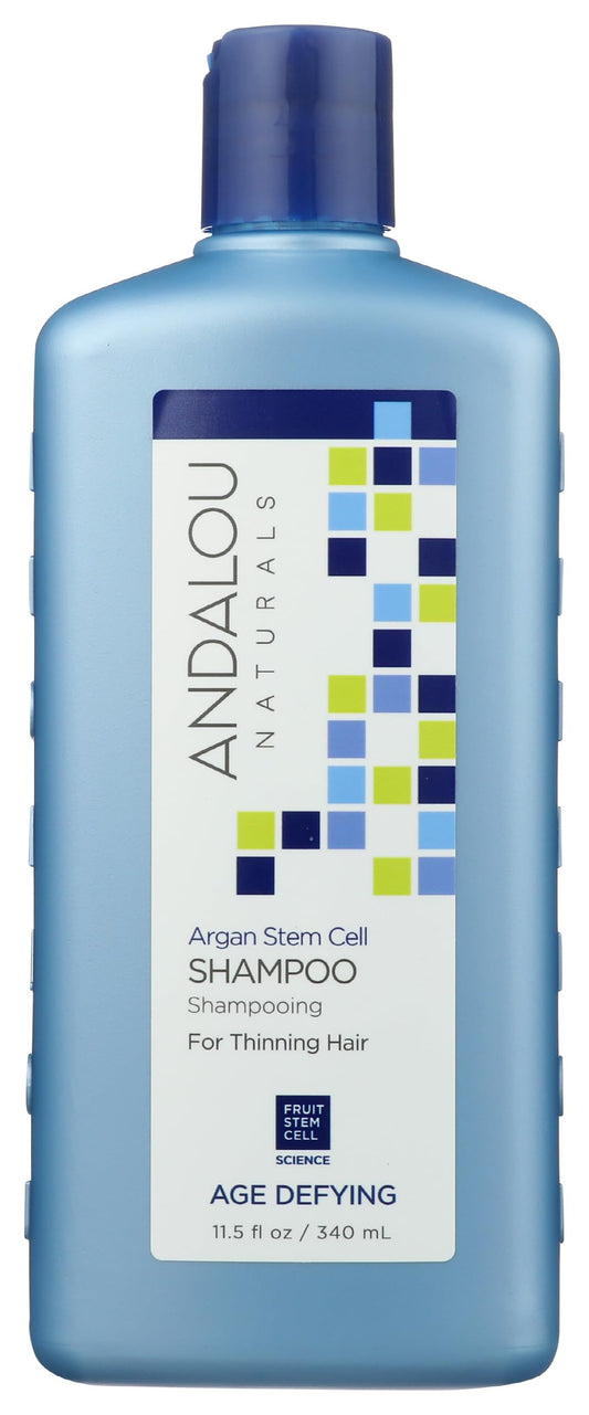 Andalou Naturals front bottle showing product for fuller, stronger hair