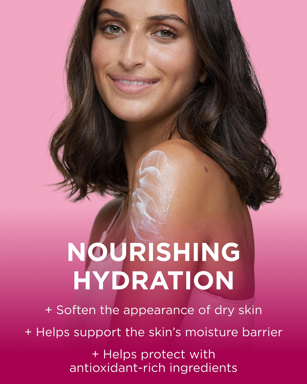 Andalou Naturals creamy body butter texture close-up demonstrating smooth absorption