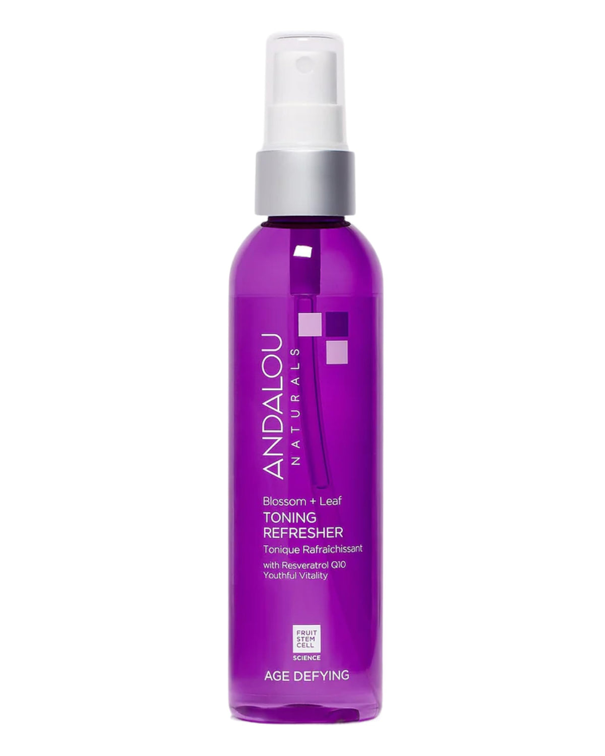 Andalou Naturals front packaging showing bottle and branding for hydration