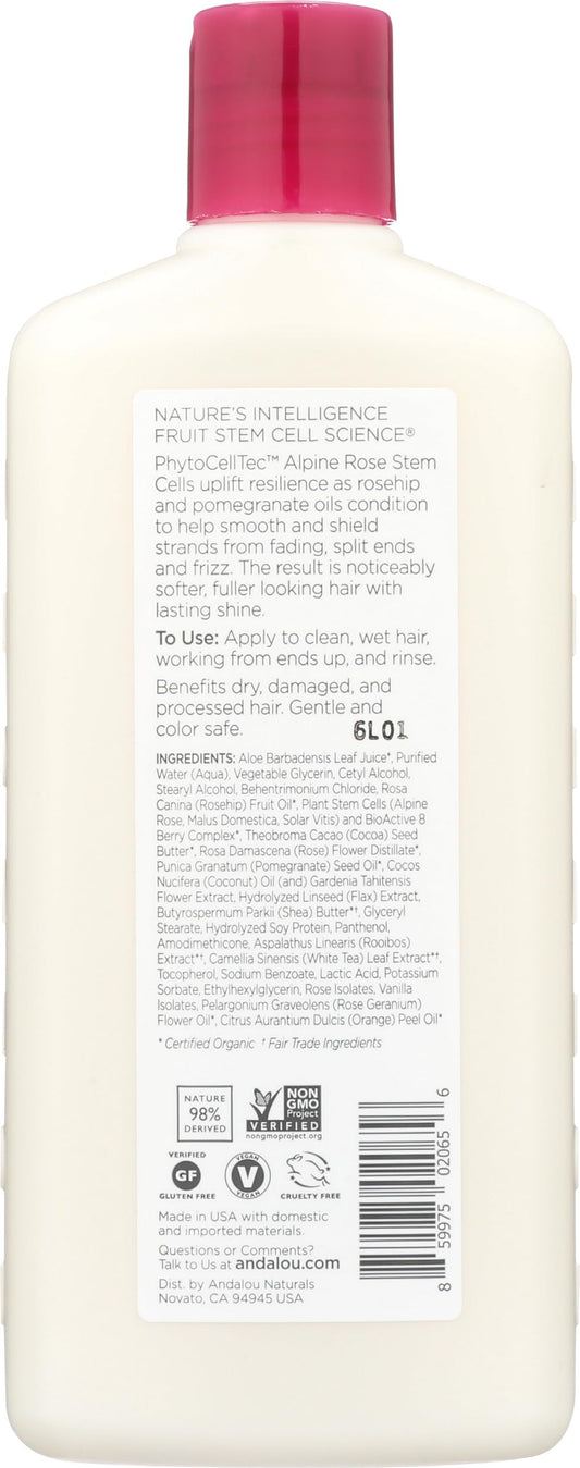 Andalou Naturals back label with ingredient list highlighting natural formula