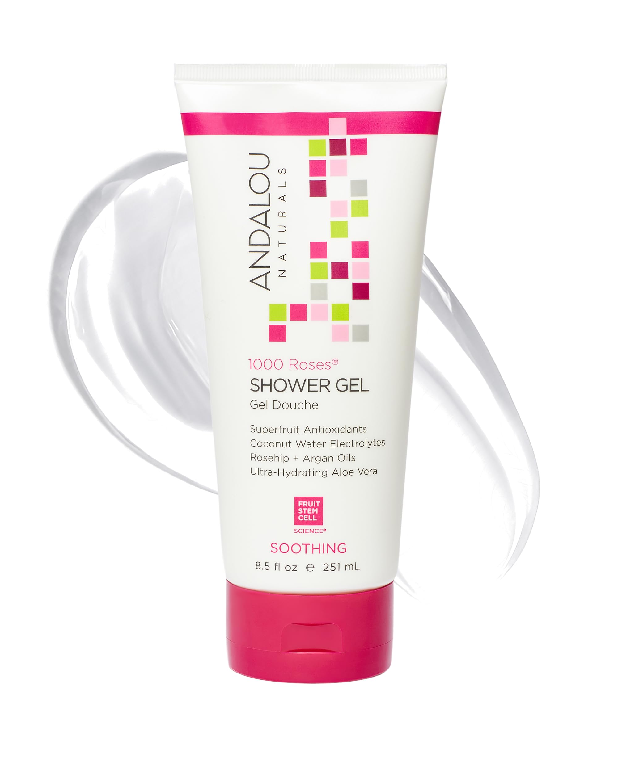 Andalou Naturals front bottle shot showing gentle hydrating wash
