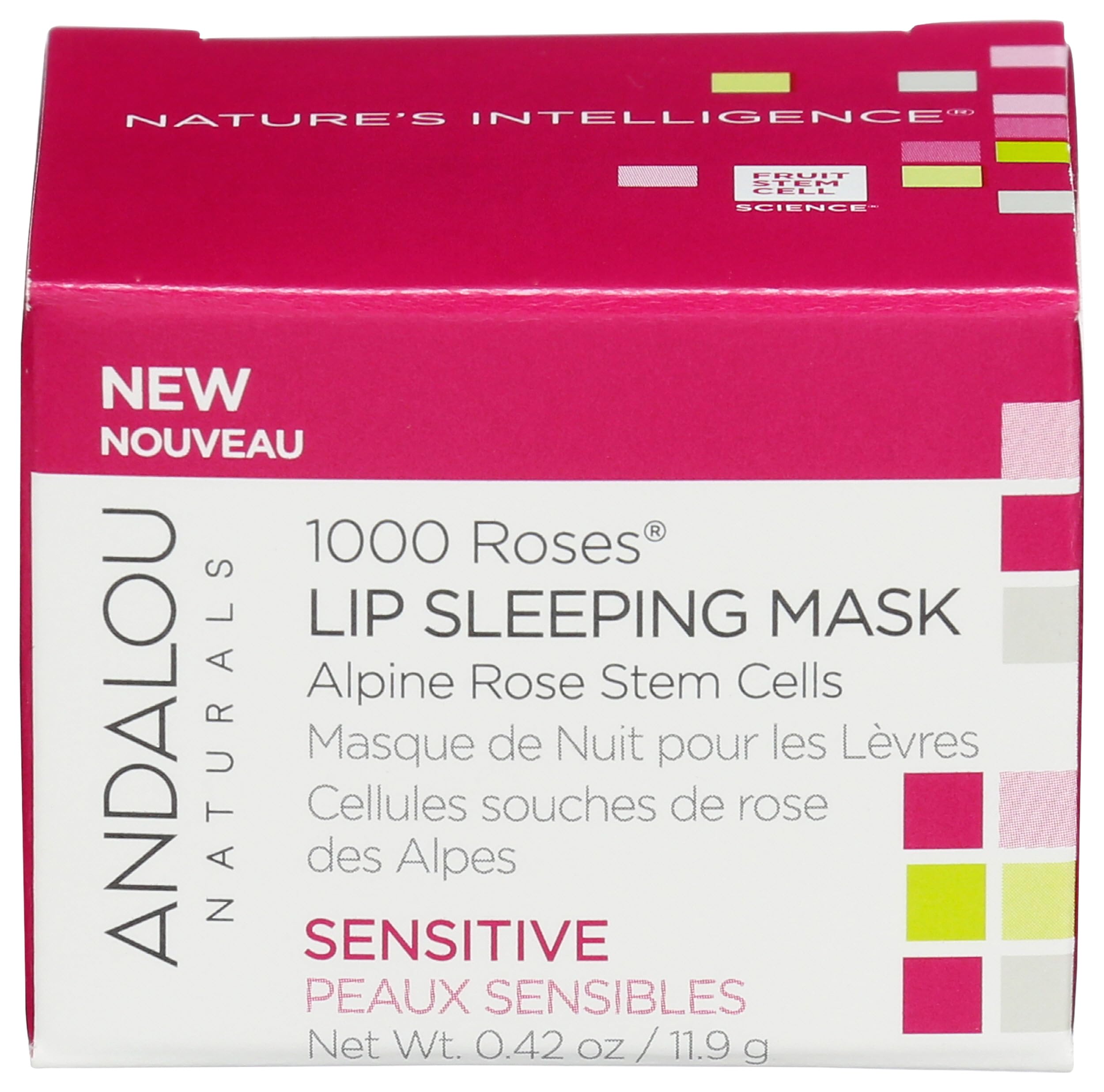 Andalou Naturals jar front view showing product and gentle hydration benefit