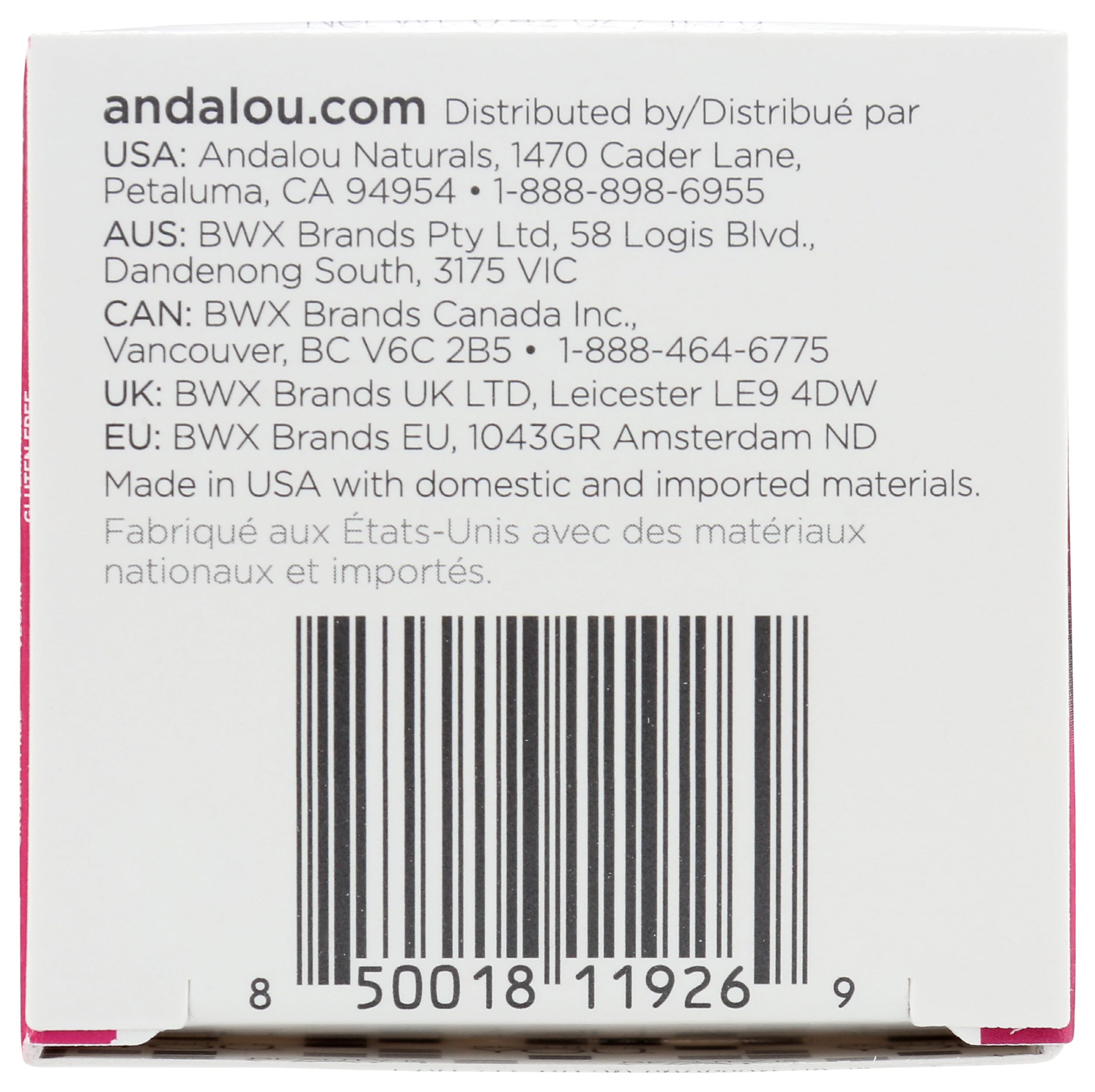 Andalou Naturals jar on bedside table suggesting overnight lip repair routine