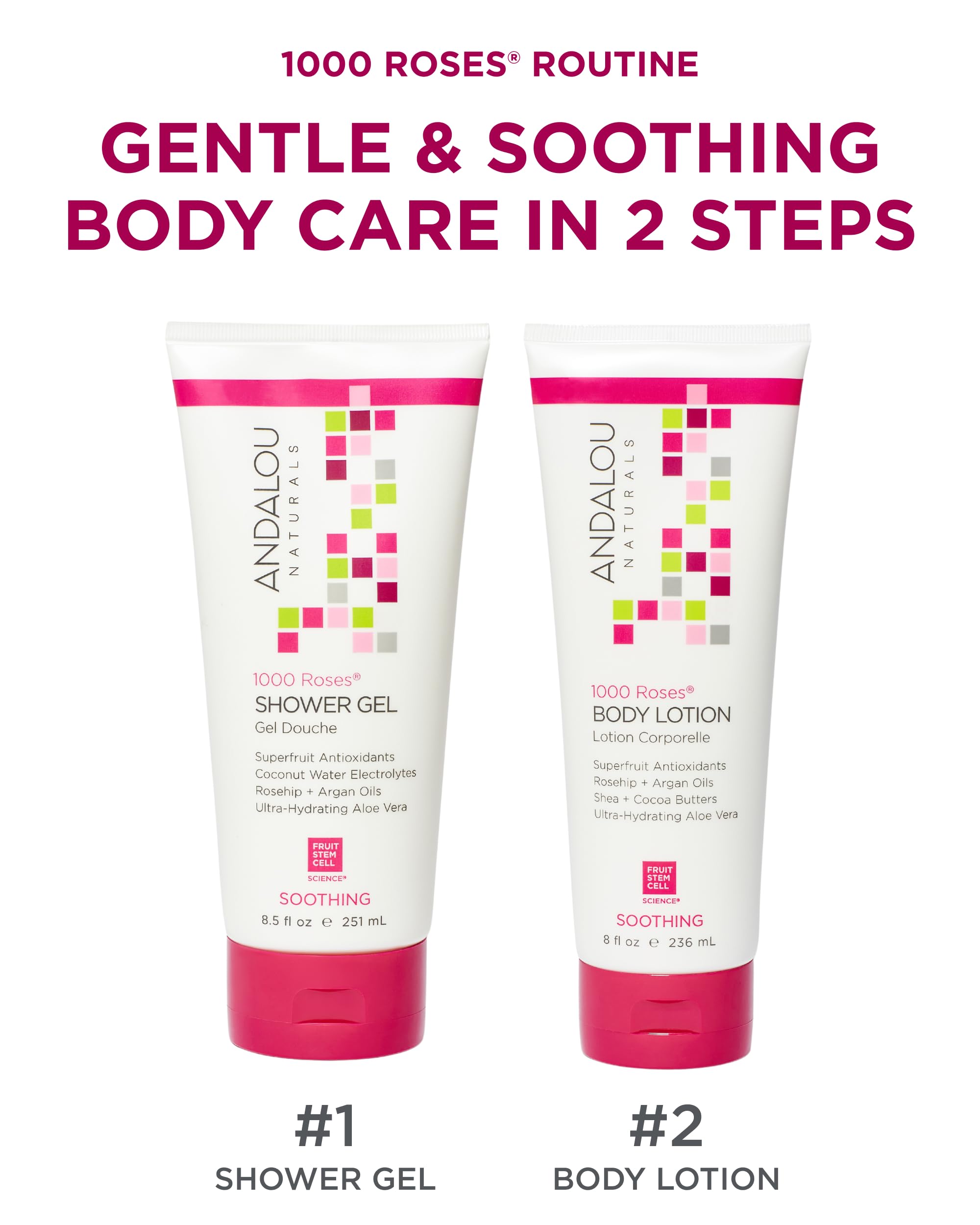 Andalou Naturals creamy lotion texture close-up demonstrating smooth spreadability