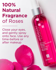 Andalou Naturals texture on hand shows lightweight hydrating formula and quick absorption