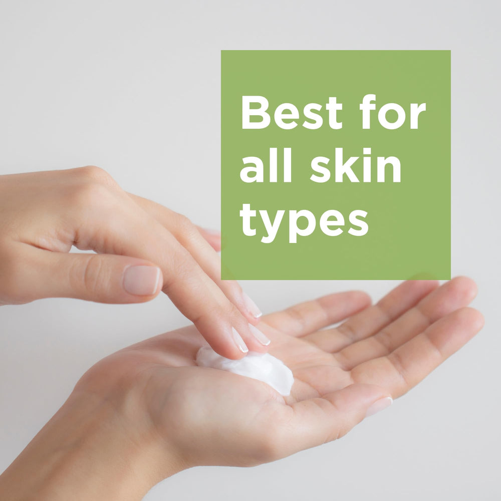 Andalou Naturals applied to forearm demonstrating smooth, softened skin benefit