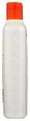 Andalou Naturals shampoo in use during shower showing improved manageability