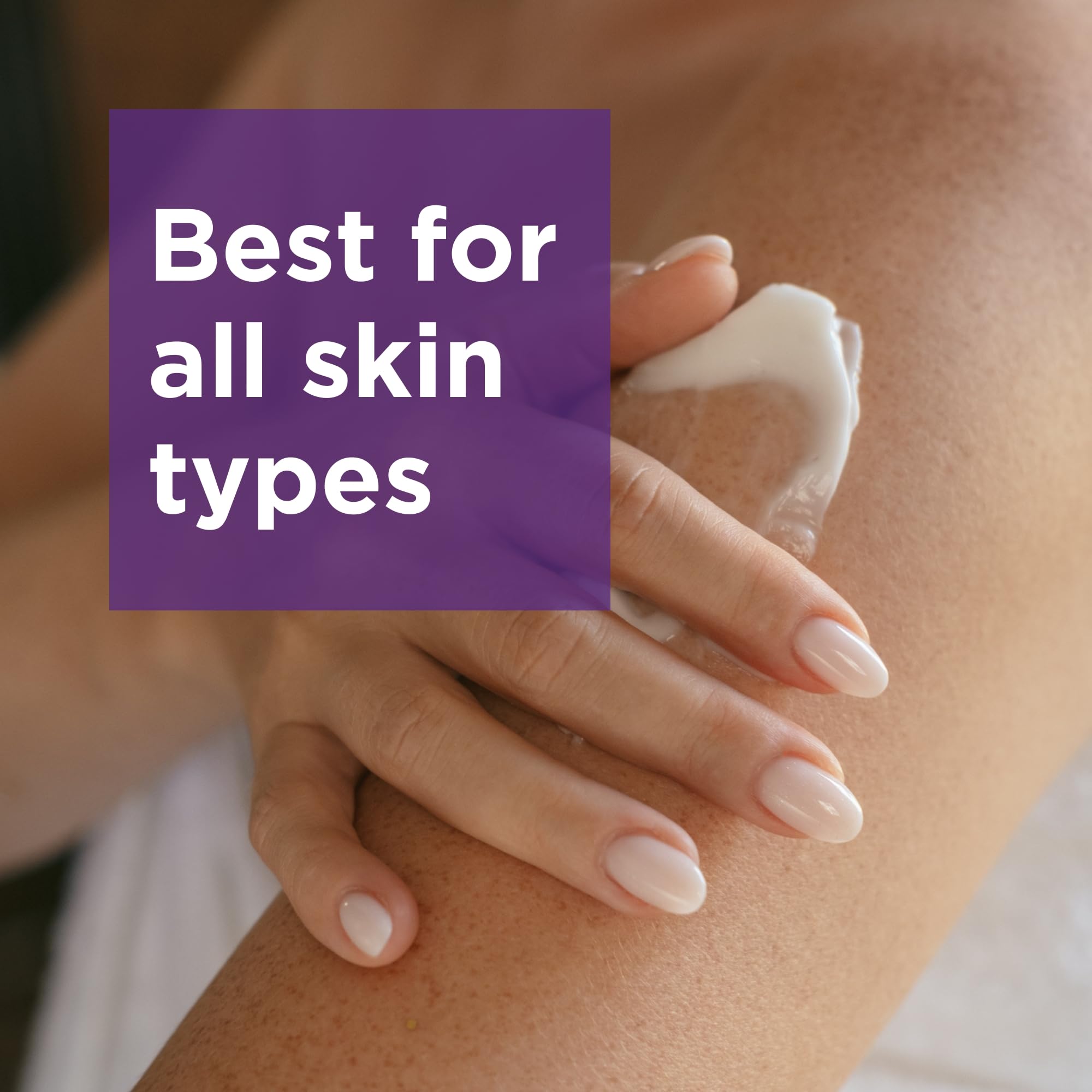 Andalou Naturals applied to forearm demonstrating quick absorption and softness