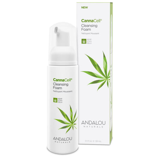 Andalou Naturals front bottle showing product and clear branding for gentle cleansing