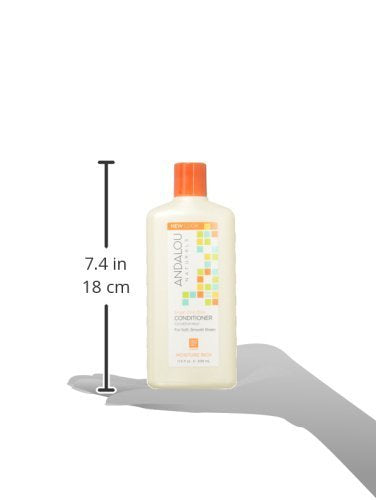 Andalou Naturals creamy conditioner texture highlighting rich hydration
