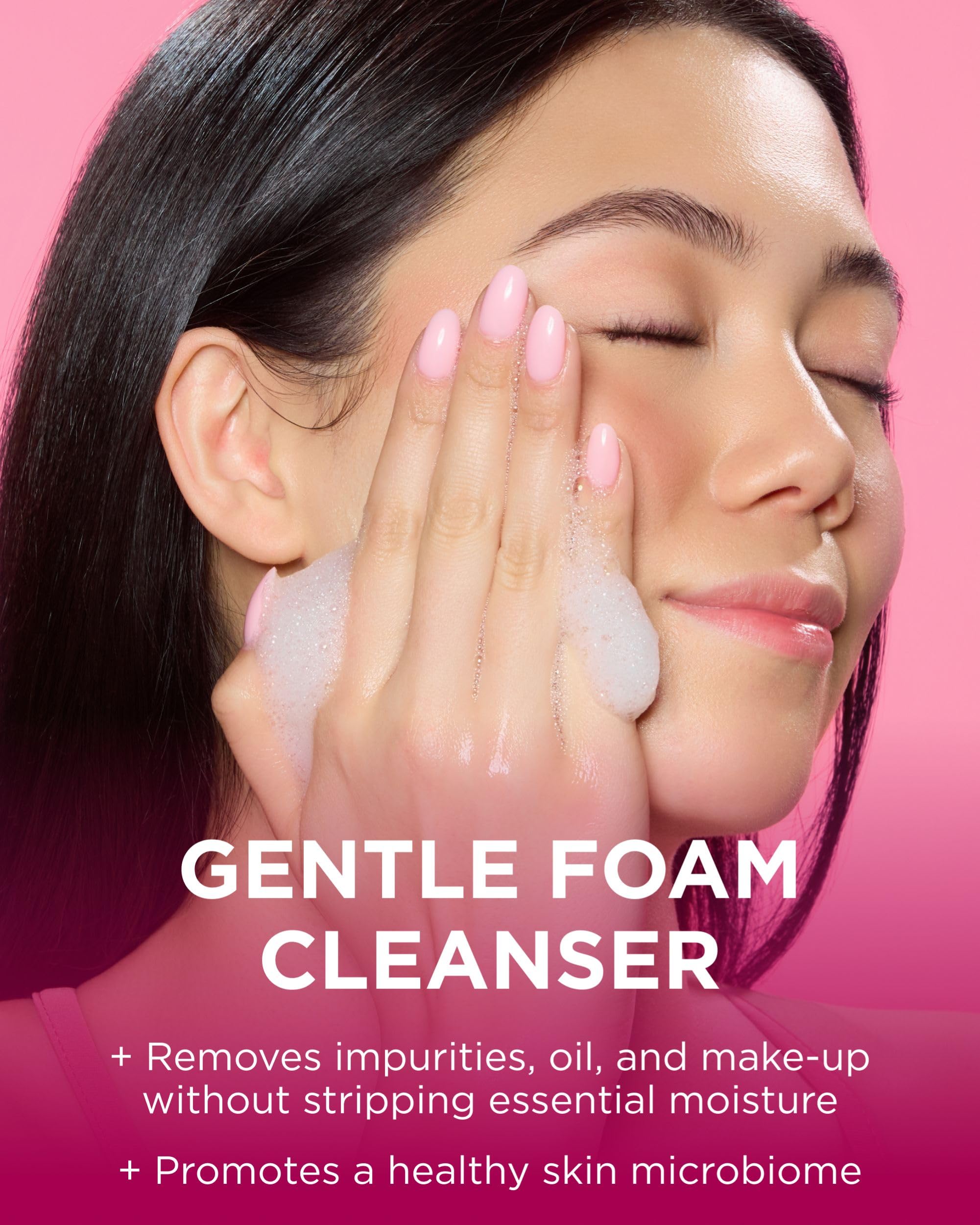 Andalou Naturals pump dispensing soft foam for easy daily cleansing