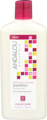 Andalou Naturals front bottle showing 1000 Roses label and benefits
