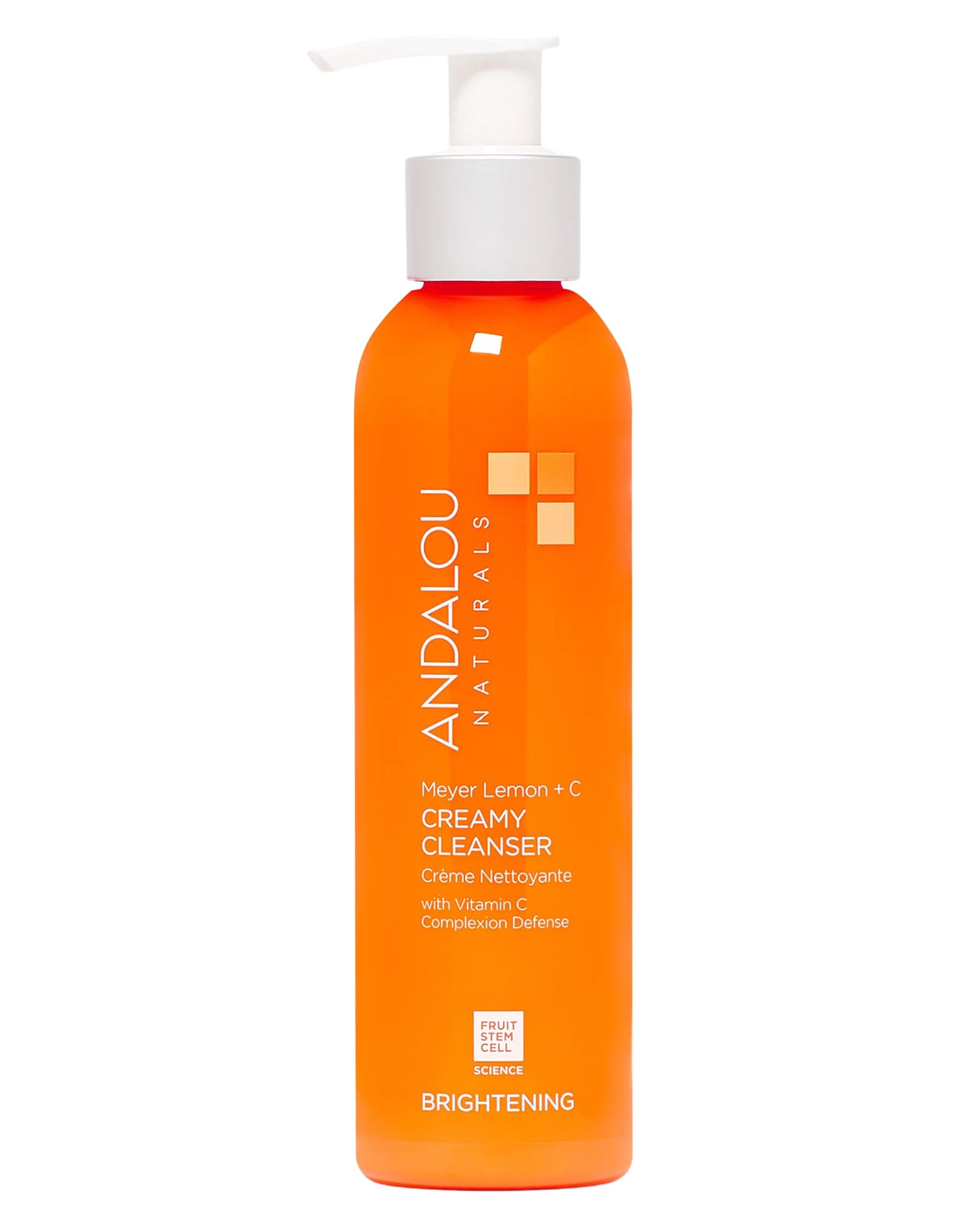 Andalou Naturals front packaging showing Meyer Lemon cleanse benefit