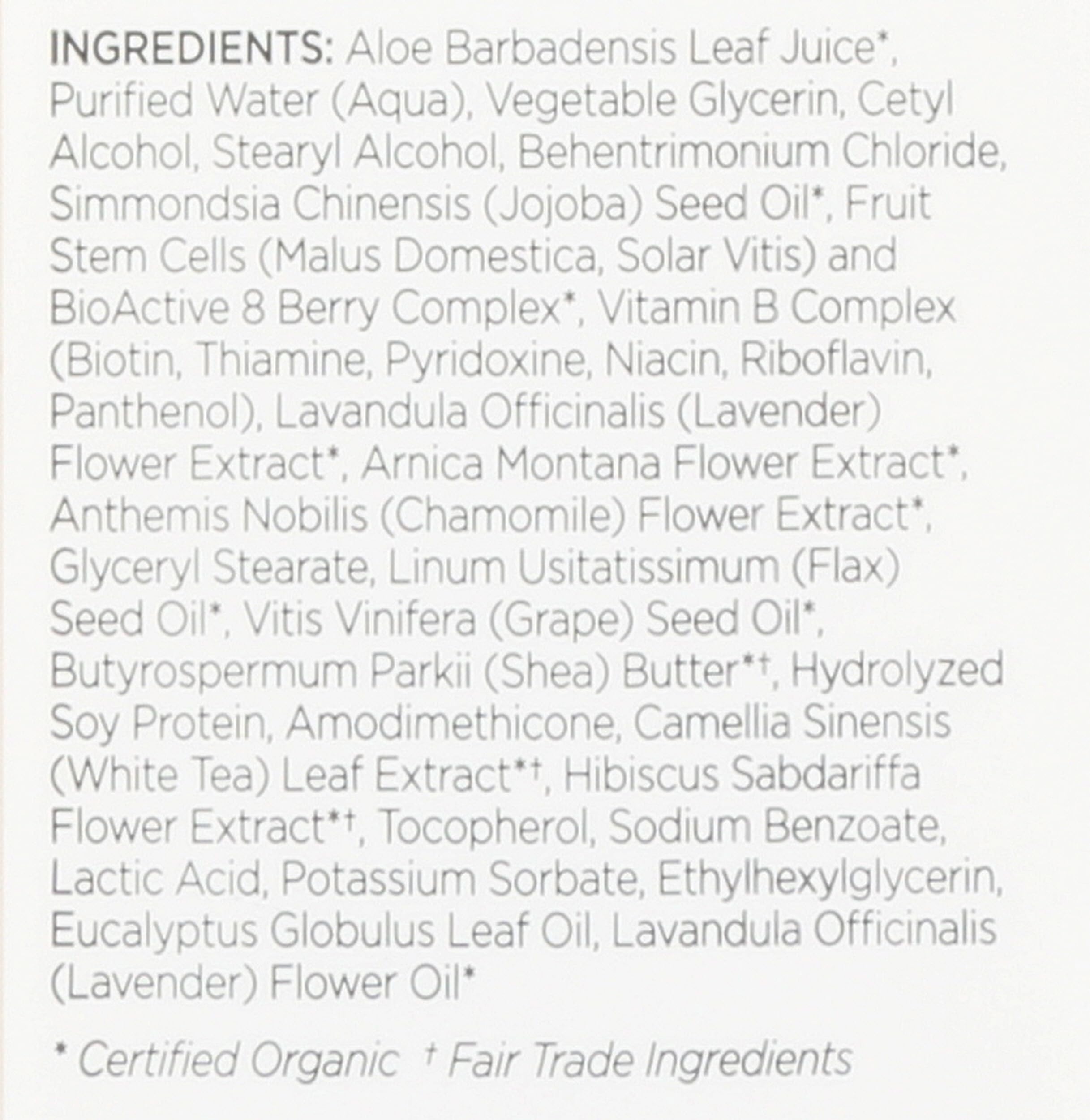 Andalou Naturals bottle held in hand showing 11.5 ounce scale and convenience