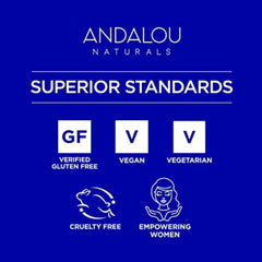 Andalou Naturals bottle styled in coastal setting evoking sea salt scent