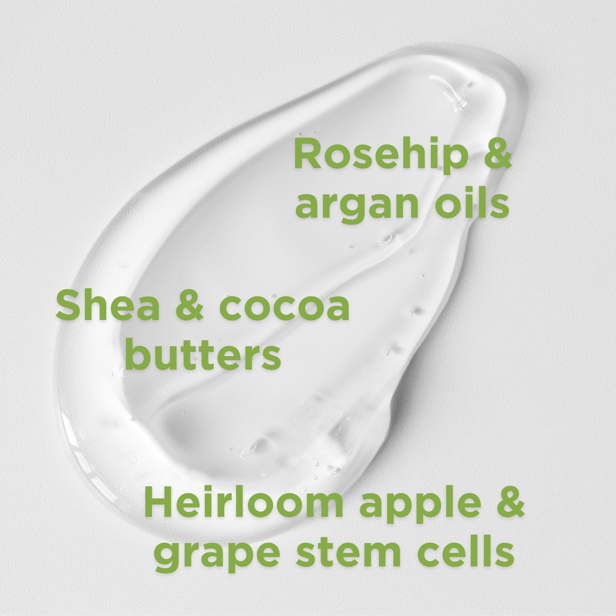 Andalou Naturals lotion texture on hand showing lightweight, fast-absorbing hydration