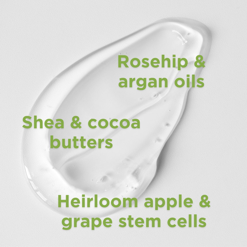 Andalou Naturals lotion texture on hand showing lightweight, fast-absorbing hydration