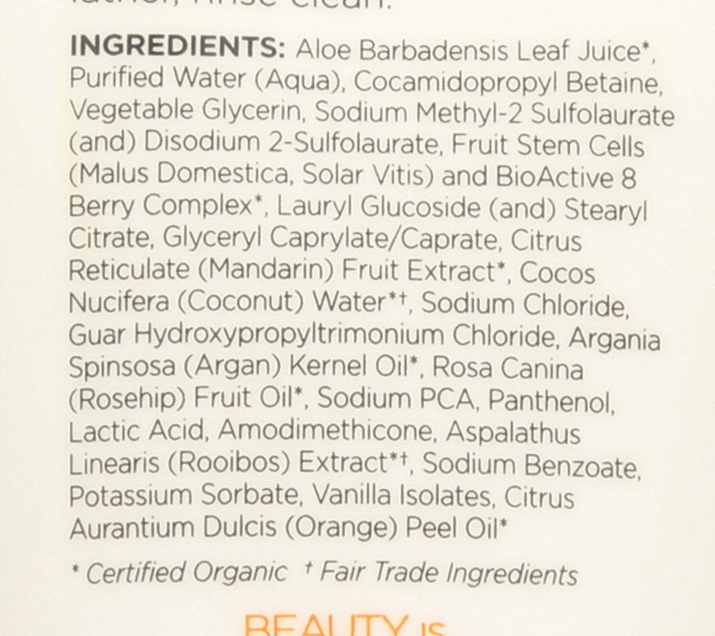 Andalou Naturals ingredients close-up featuring argan and rosehip benefits