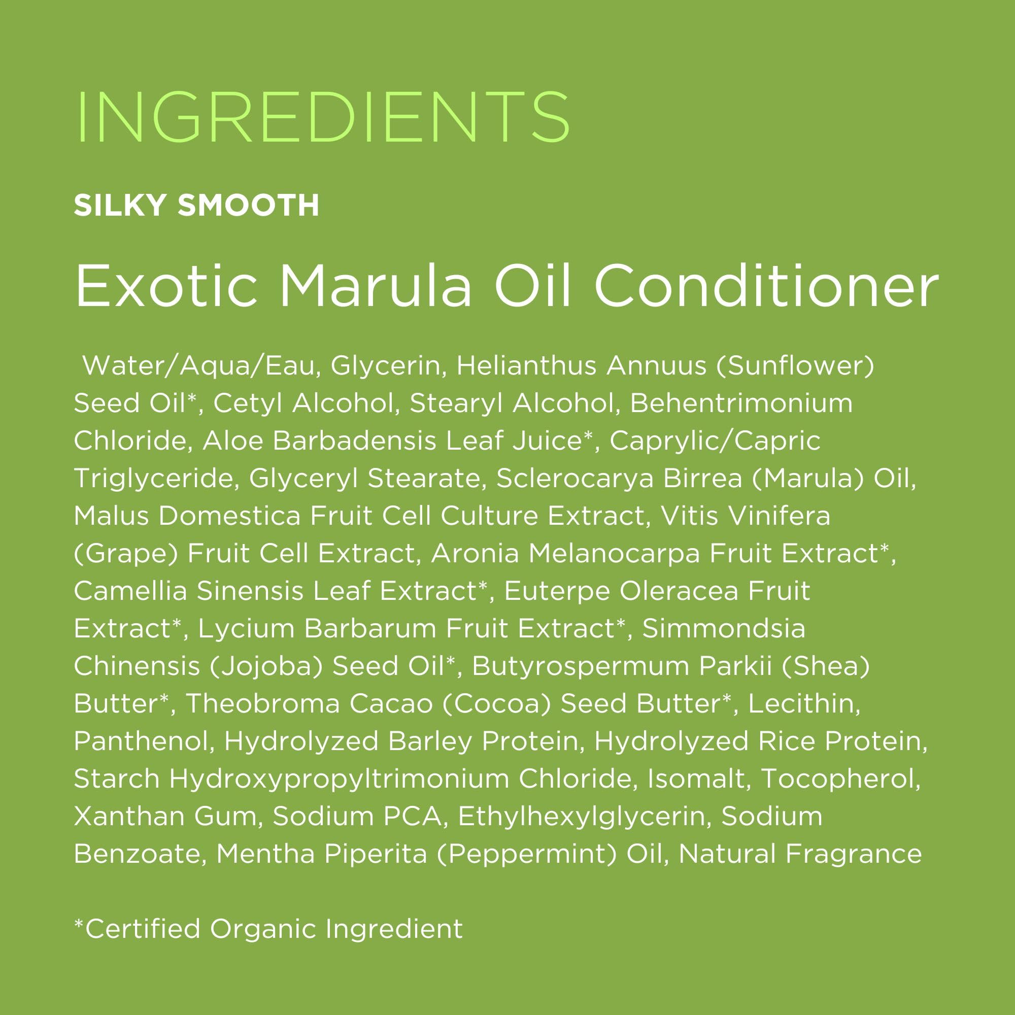 Andalou Naturals conditioner applied to curly hair demonstrating improved manageability and shine