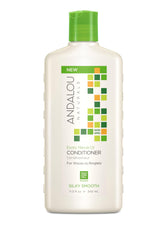 Andalou Naturals bottle front view showing label and size, highlights hydrating benefits
