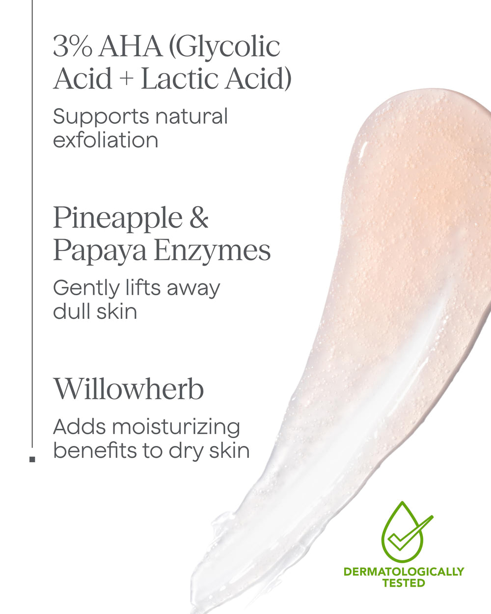 Andalou Naturals pineapple and papaya ingredients highlighting enzyme action