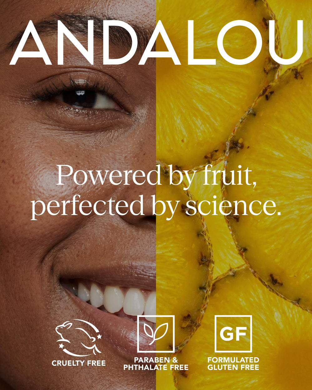 Andalou Naturals aloe and willowherb detail emphasizing soothing benefits