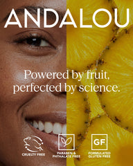 Andalou Naturals aloe and willowherb detail emphasizing soothing benefits