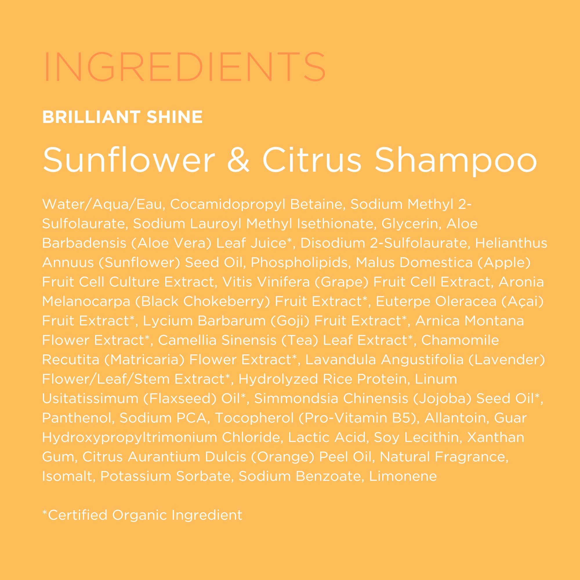 Andalou Naturals sunflower and citrus ingredient close-up highlighting natural nourishment
