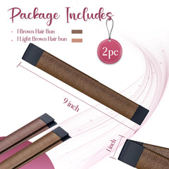 Andlane side profile chignon made with tool demonstrating polished finish