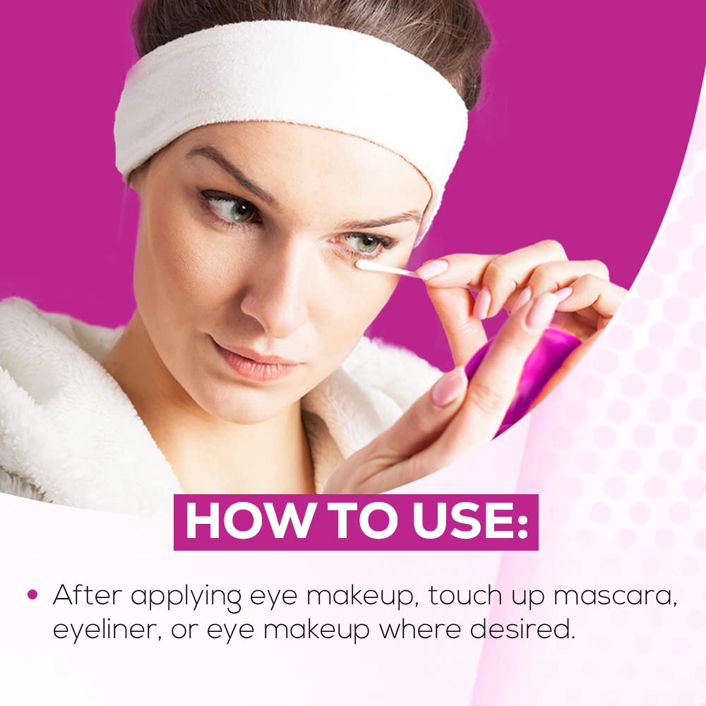 ANDREA Eyeq close-up of pre-moistened cotton tip highlighting precise, gentle cleaning