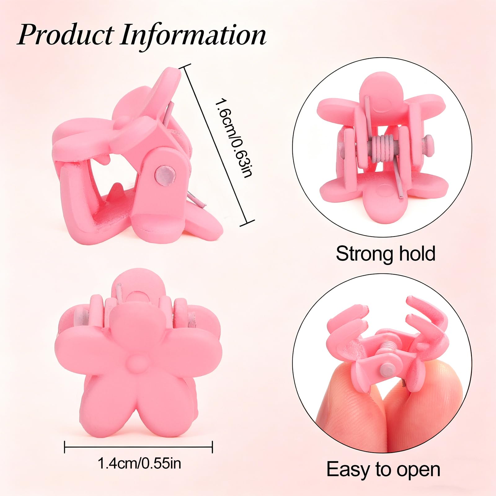 ANEESAA neatly arranged clips on white backdrop showing color variety for matching outfits