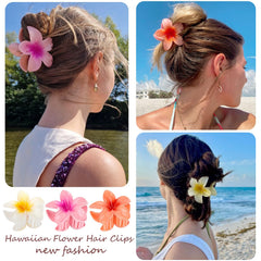 ANEESAA model wearing clip in half-up hairstyle showing secure hold and style boost