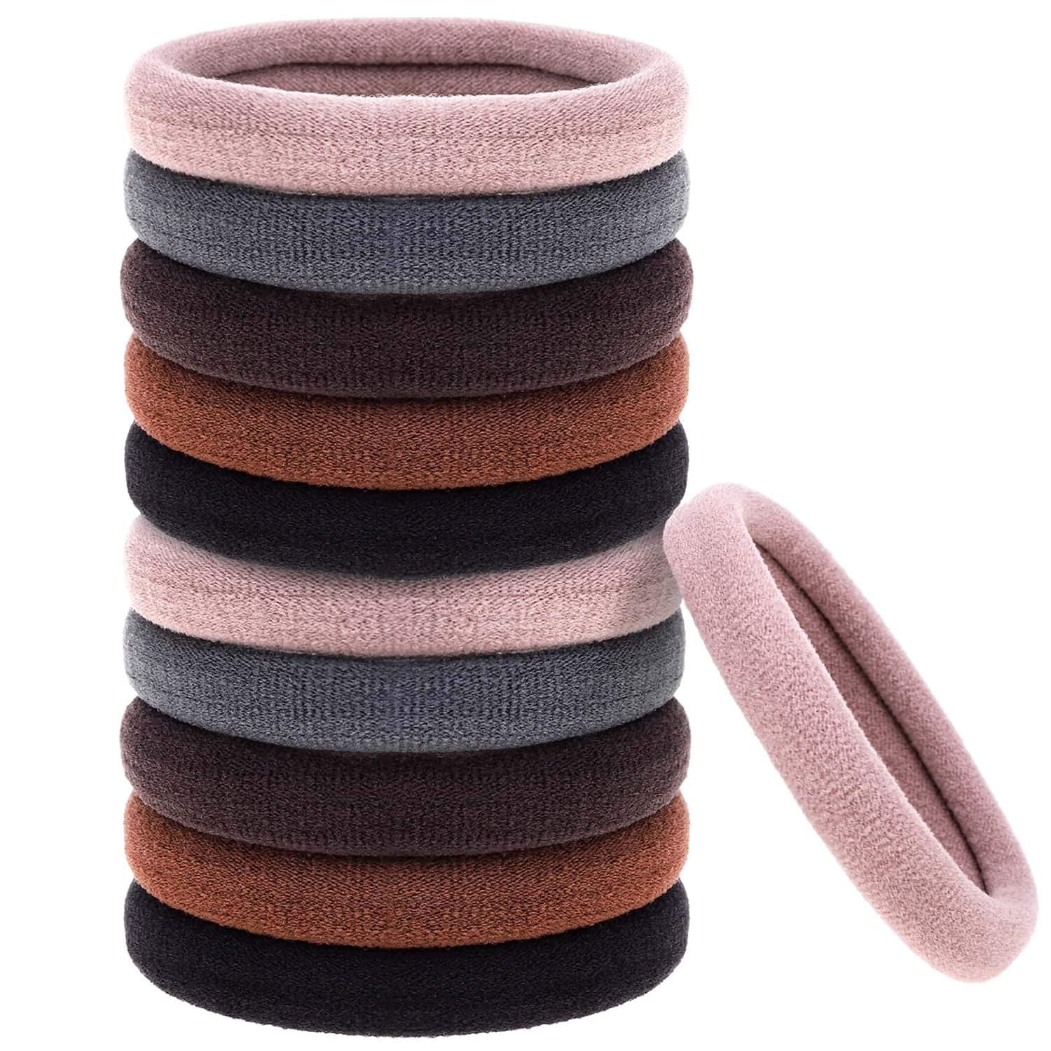 Anezus front packaging showing 50-piece bulk hair ties and value