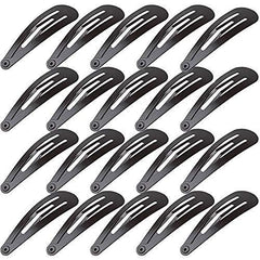 anezus front view of 80 black snap clips showing bulk value and tidy storage provides convenience