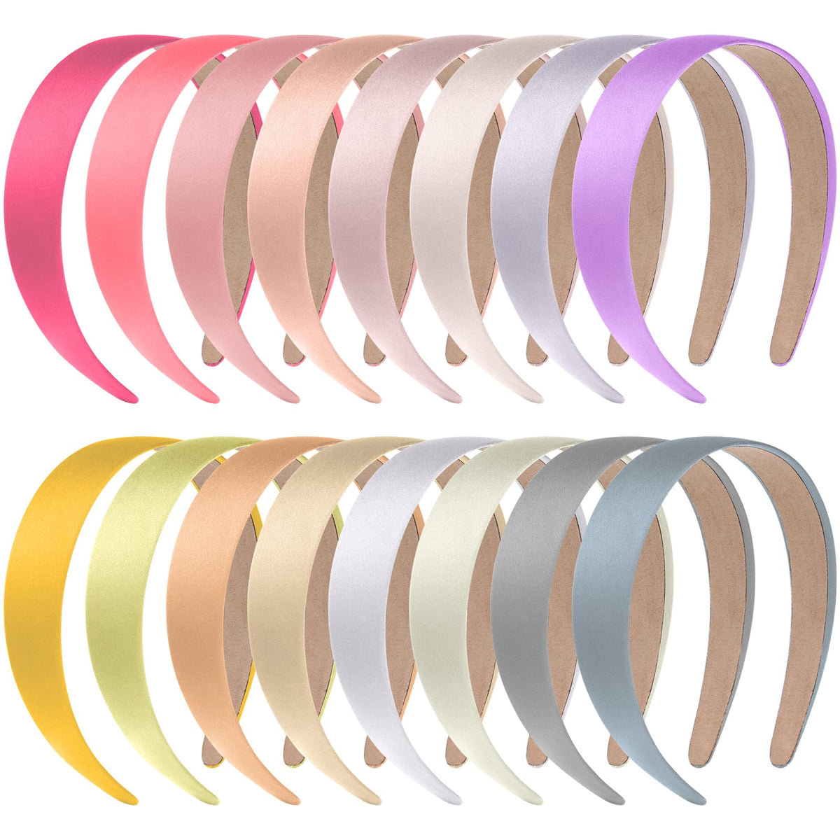 anezus front packaging showing full 16-piece pastel headband set and handy value