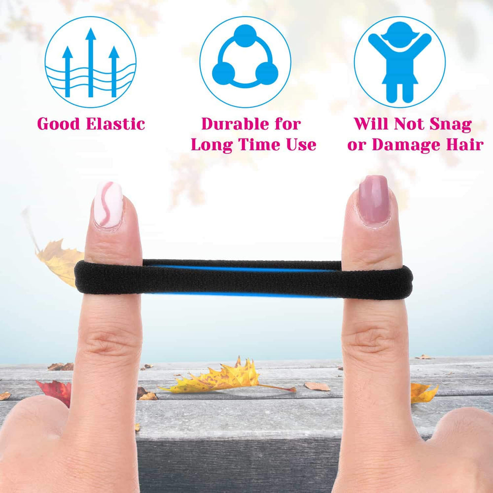 anezus hair tie stretched to show strong elasticity