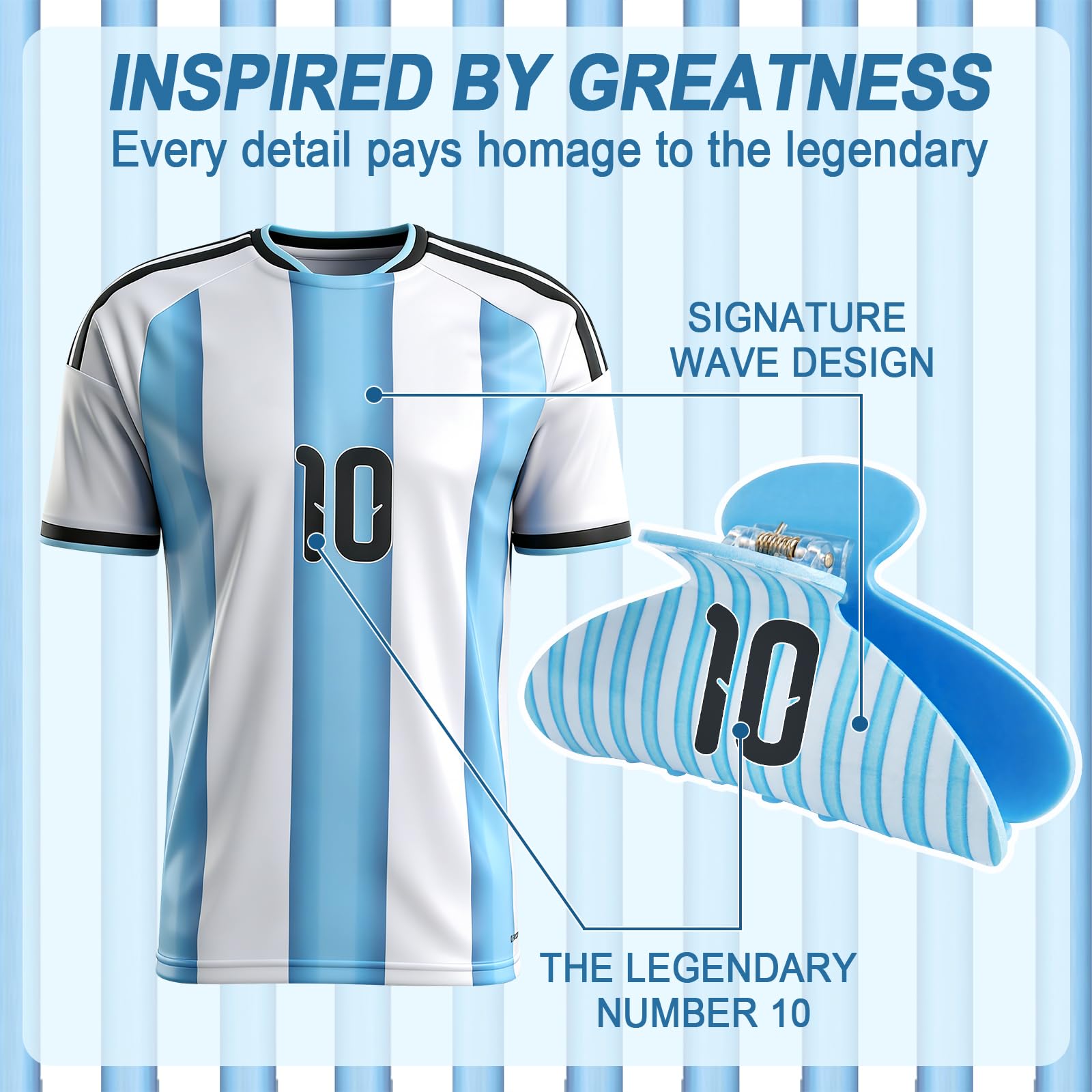 ANFONG No.10 jersey keychain displayed to show collectible detail and easy attachment