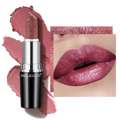 Anglicolor metallic plum front view showing frosted plum shade and vivid finish