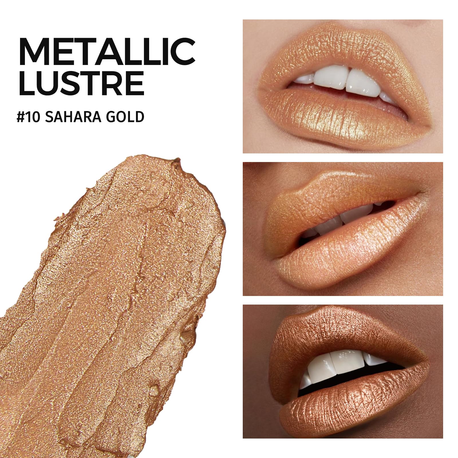 Anglicolor texture closeup highlighting creamy metallic finish and smooth glide