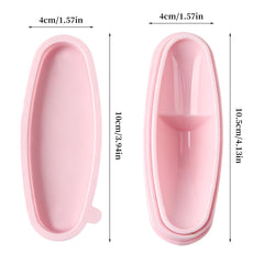 ANGNYA tray being wiped clean showing reusable durable material and simple maintenance