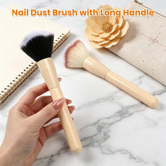 ANGNYA long wooden handle detail offering comfortable grip and improved control