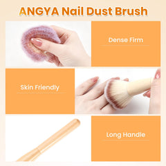 ANGNYA brushes on salon table highlighting professional tidy workspace advantage
