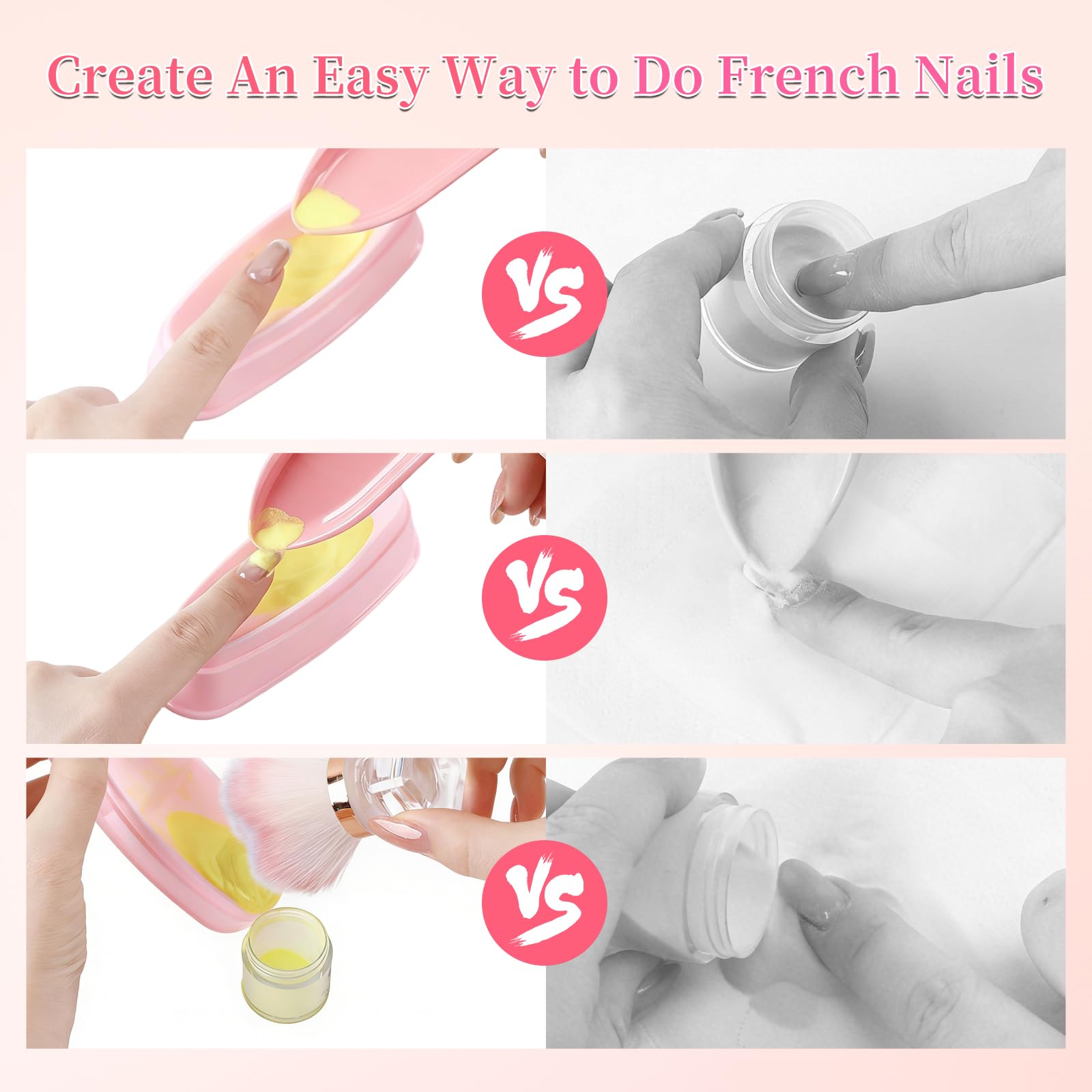ANGNYA tray next to hand to show compact size and portable salon convenience