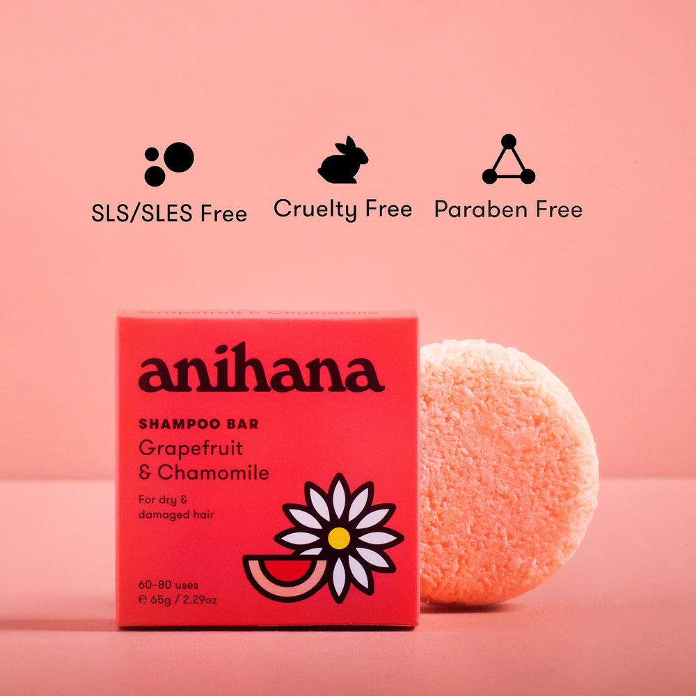 ANIHANA bar producing lather in hand to show gentle cleansing action