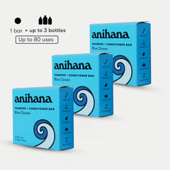 ANIHANA bar held in hand showing compact size and long-lasting washes benefit
