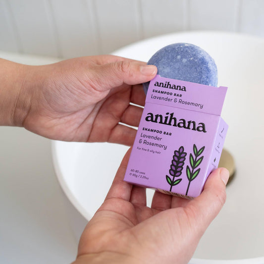 ANIHANA close-up of bar texture highlighting gentle exfoliation